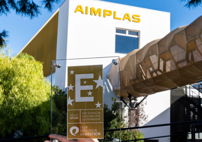 Foto AIMPLAS obtiene el Sello Excelencia Europea 500+ en su primera evaluación con el modelo de 2020.