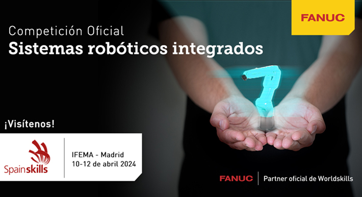 Foto Competición Oficial de Robótica Industrial en SpainSkills de la mano de FANUC.