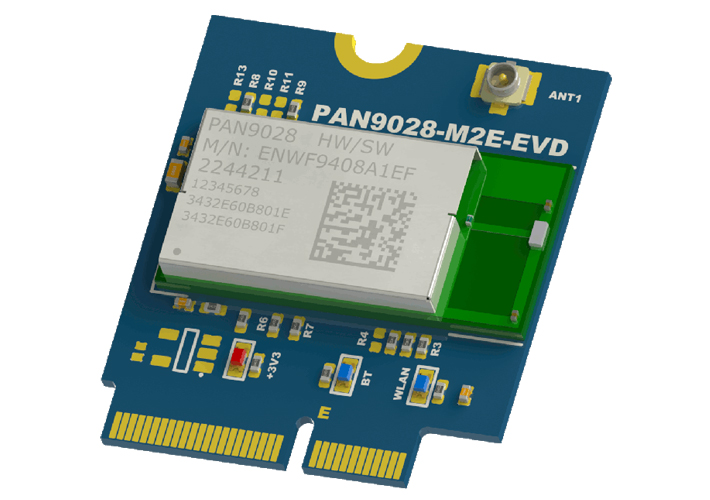 foto Dispositivo de evaluación (EVD) con formato M.2 Key E para el módulo PAN9028