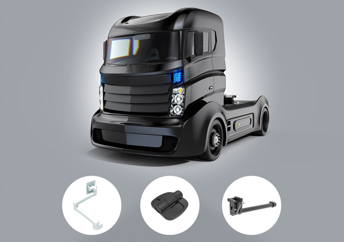 foto Nuevos conceptos de accesorios para el camión autónomo del futuro.