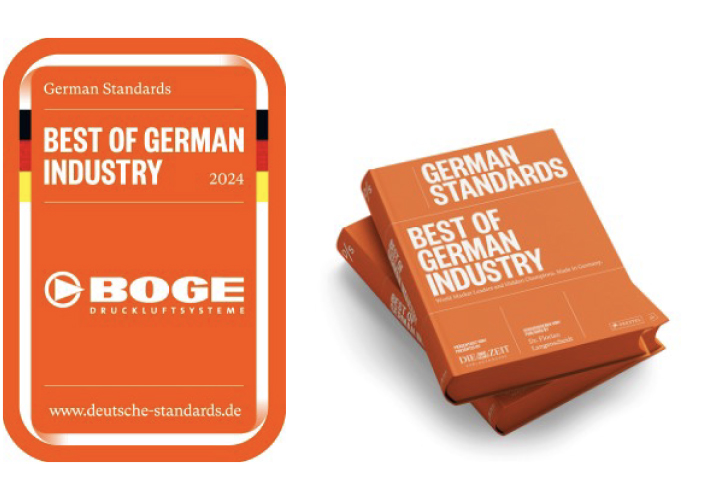 Foto BOGE, galardonado con el premio "Best of German Industry".