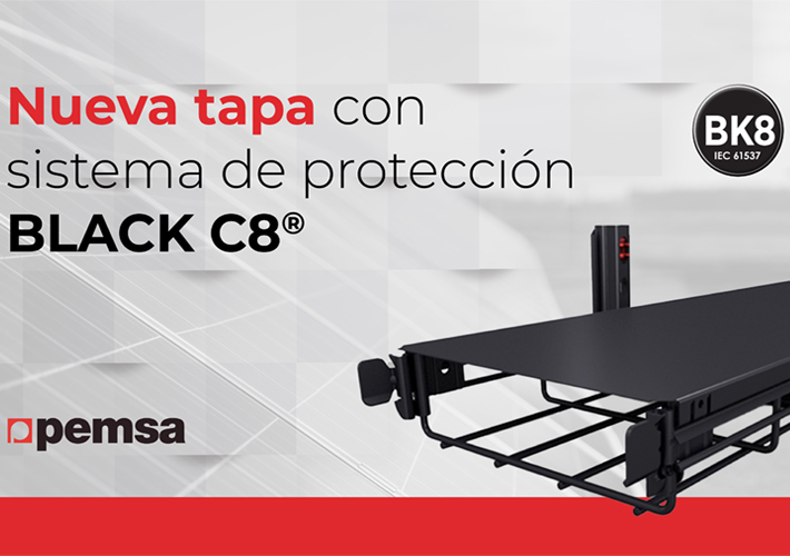 Foto Pemsa presenta su Tapa Recta con el sistema de protección BLACK C8® para bandejas de rejilla de alta resistencia a la corrosión.