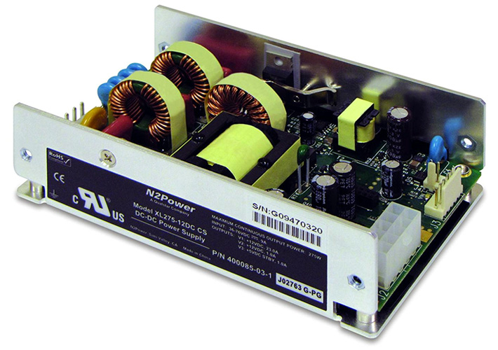 Foto Fuentes de alimentación AC-DC de 275 W en formato 3x5” con microcontrolador digital.