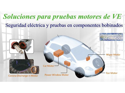 Foto Soluciones para seguridad eléctrica y pruebas de componentes bobinados en vehículos eléctricos.