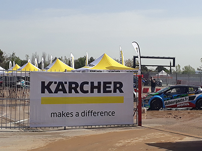 Foto Kärcher de nuevo proveedor del campeonato mundial de Rallycross 2018.