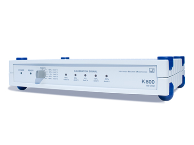 Foto  ADQUISICION DE DATOS • AMPLIFICADORES DE MEDIDA • K800 • HBM • Unidad de calibración para amplificadores de medición de cuarto de puente y ocho canales.
