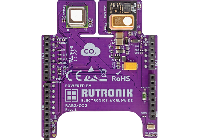 Foto Acortando la fase de predesarrollo con la tarjeta Adapter Board - RAB2 para detección de CO2 de Rutronik System Solutions.