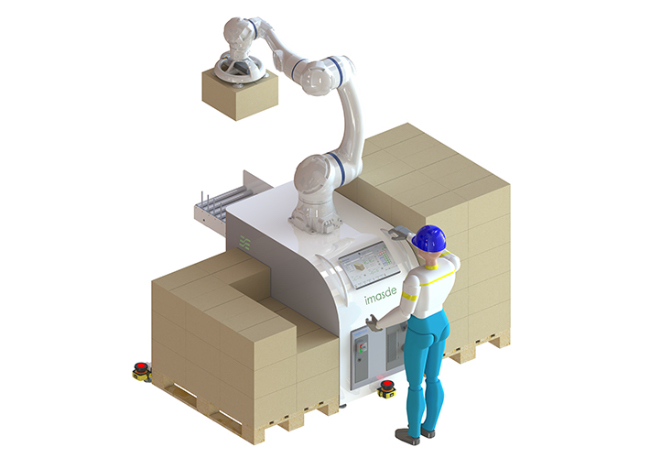 Foto CERES, la solución de paletizado colaborativo con cobots de Yaskawa que permite a empresas de todos los tamaños y sectores aprovechar las ventajas competitivas de la automatización.