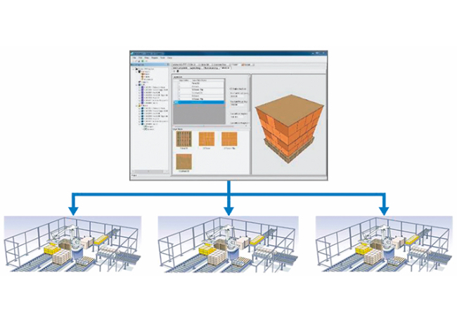 Foto La solución de Yaskawa con un robot PL80 y software PalletSolver permite a Proelan automatizar y flexibilizar la producción de la Bodega WILLIAMS & HUMBERT.