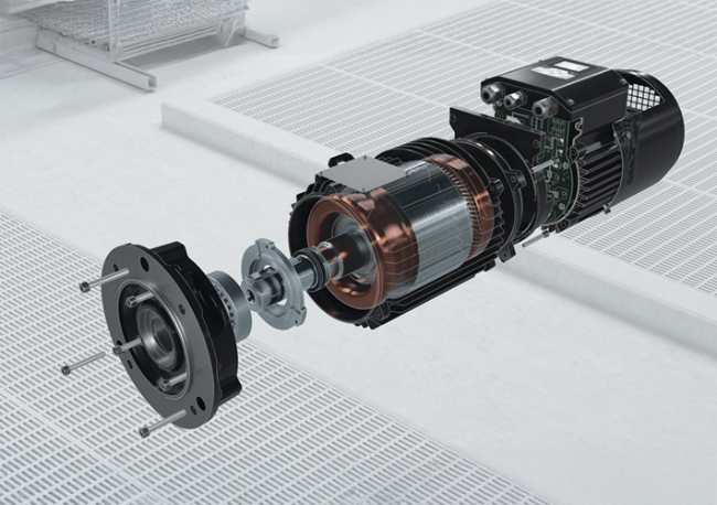 Foto ABB unifica motor y convertidor en una plataforma plug-and-play simplificada.