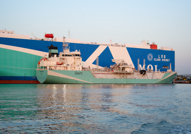 Foto Axpo realiza su primer suministro de bio-GNL a un buque en el puerto de Barcelona.