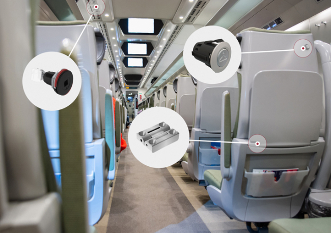Foto Southco: Las mejoras específicas en la renovación ferroviaria mejoran la experiencia del pasajero, el mantenimiento y la seguridad.