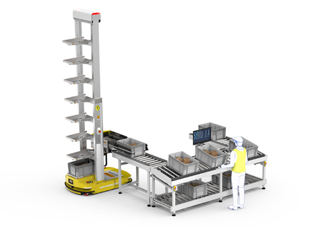 Foto SSI SCHAEFER lanza el SSI RackBot, un robot ideal para acelerar procesos intralogísticos en combinación con estanterías inteligentes