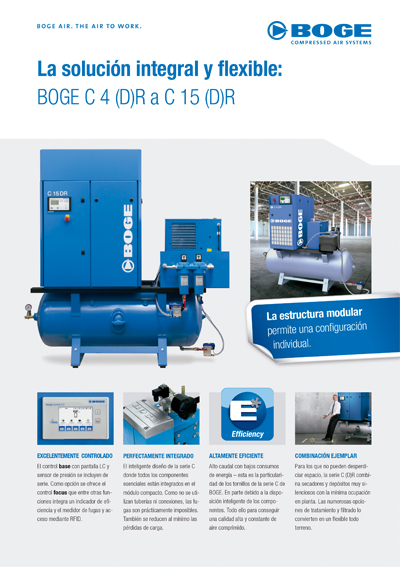 La solución integral y flexible: BOGE C 4 (D)R a C 15 (D)R