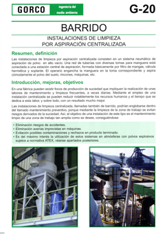 Gorco • limpieza industrial. Instalaciones de aspiración centralizada