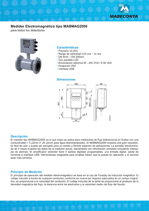 Medidores electromagnéticos MabMag2000