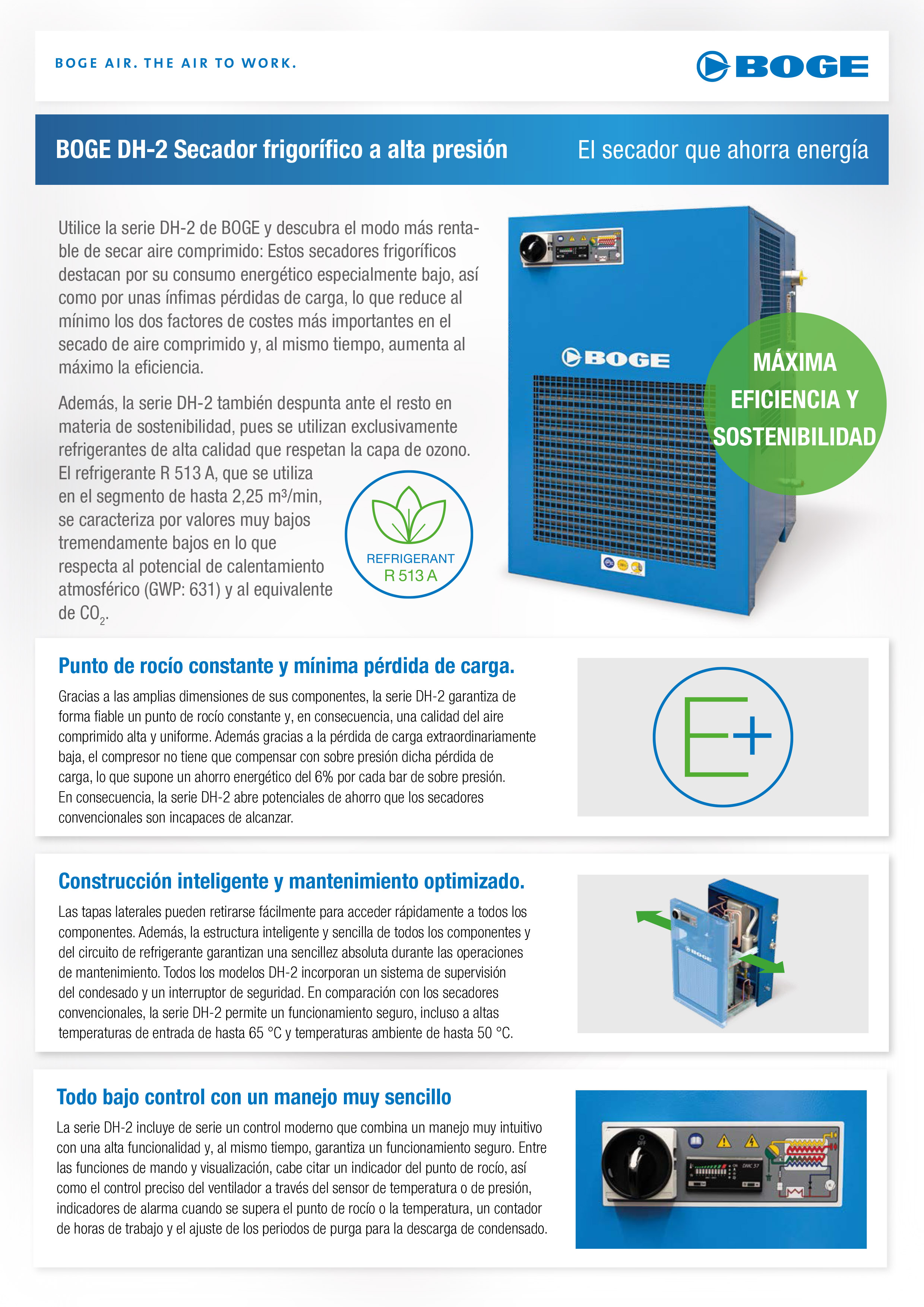 Secador frigorífico a alta presión BOGE DH-2 