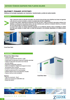 Edificios para plantas solares plug-and-play Sunzet Power Station
