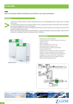 Inversores PV Off-grid HIS
