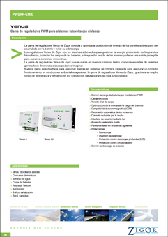 Reguladores PV Off-grid VENUS