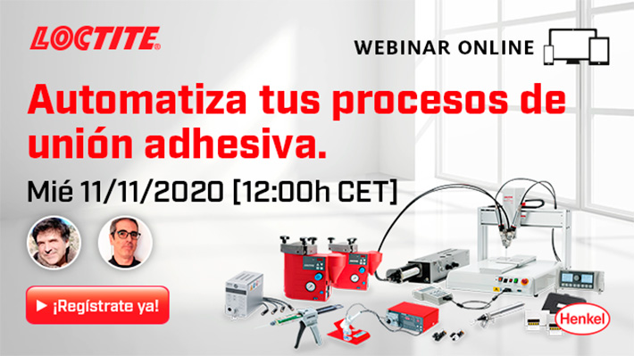 foto noticia ¿Pensando en cómo seleccionar el mejor equipo de dosificación para la automatización de tus procesos? Descúbrelo en el webinar gratuito de LOCTITE 