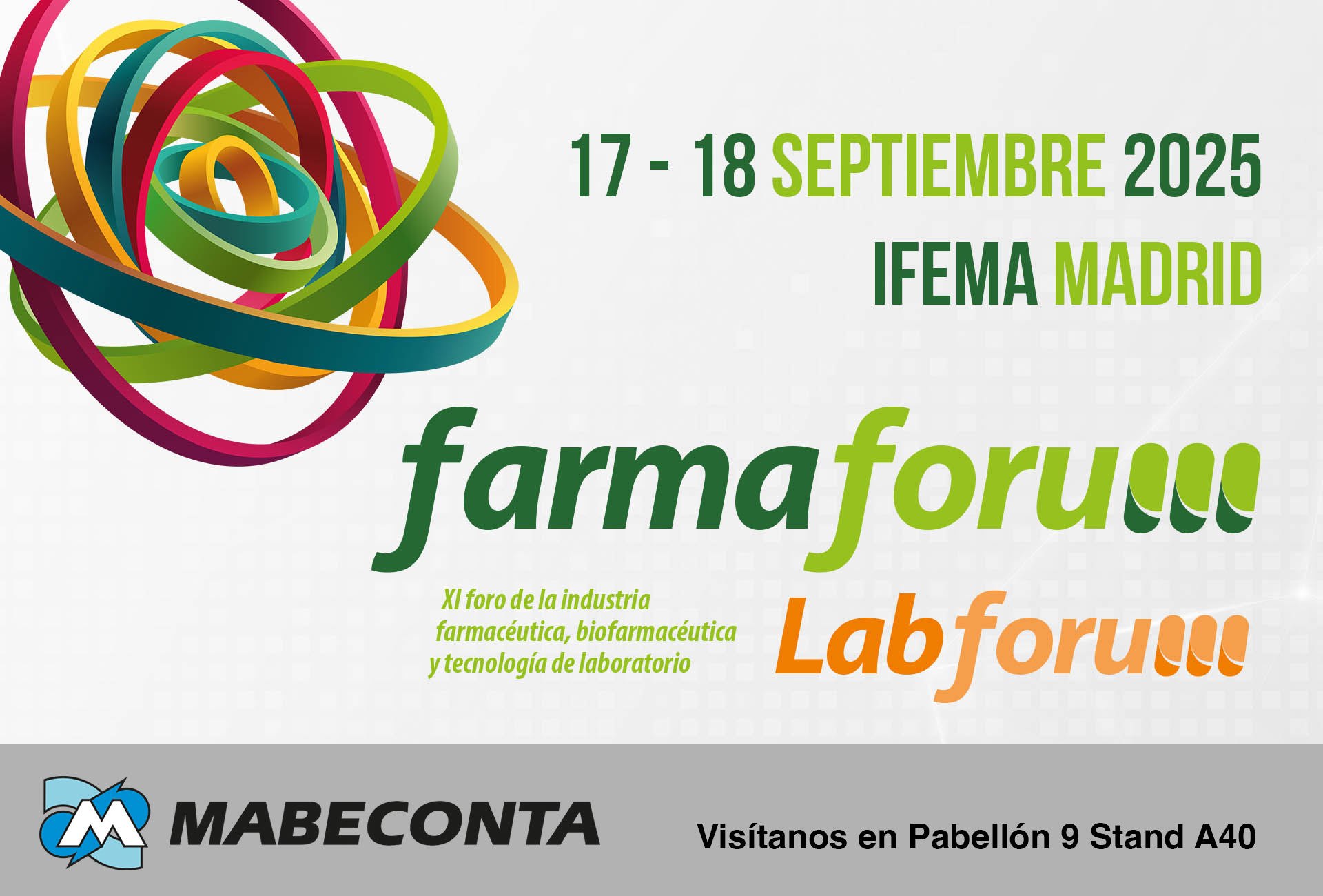 foto MABECONTA ASISTIRÁ A LA XI EDICIÓN DE FARMAFORUM.