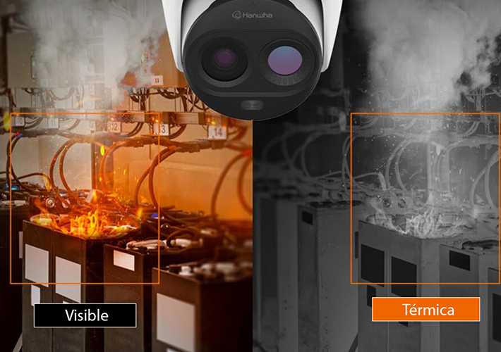 foto noticia Nuevas cámaras bispectrales de Hanwha Vision en EET España: tecnología avanzada para detección de incendios industriales.