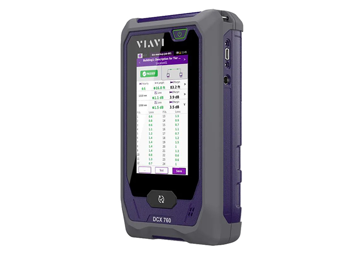 foto OLTS para certificación multifibra Tier 1 en centros de datos