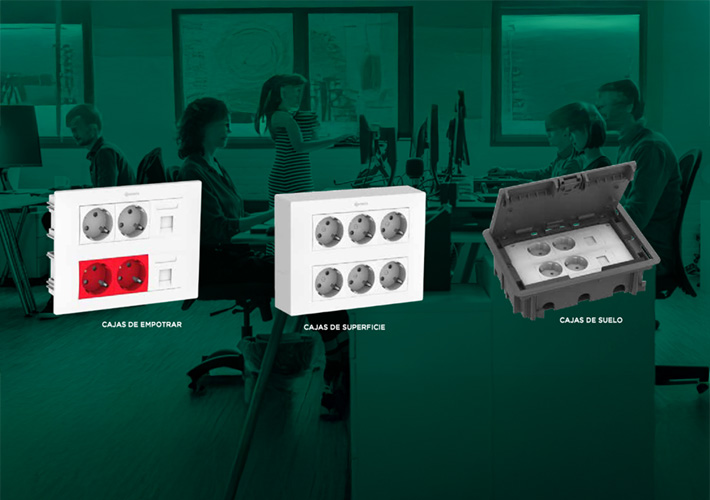 foto noticia Cajas de empotrar y superficie con diseño horizontal.