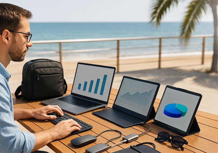 foto EET propone dispositivos y accesorios esenciales para trabajar desde cualquier lugar este verano sin renunciar al rendimiento.
