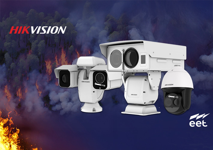 foto Las cámaras térmicas Hikvision con IA integrada para detección temprana de incendios forestales, ya disponibles en EET.