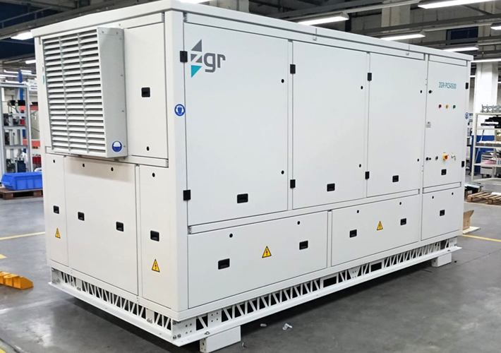 Foto ZGR Corporación presenta en INTERSOLAR EUROPE su nueva gama de Inversores Centrales y PCS 4500 kW.