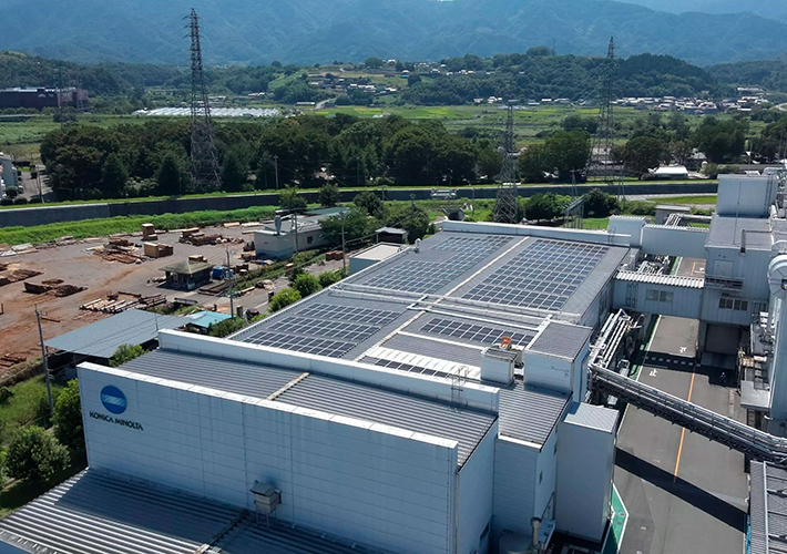 foto Konica Minolta ya usa un 100% de electricidad renovable en su planta de producción de Kofu (Japón).