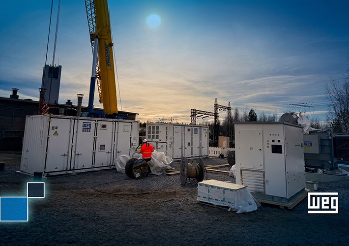 foto WEG suministra un sistema de almacenamiento de energía en baterías (BESS) para contribuir a la estabilidad de la red eléctrica.