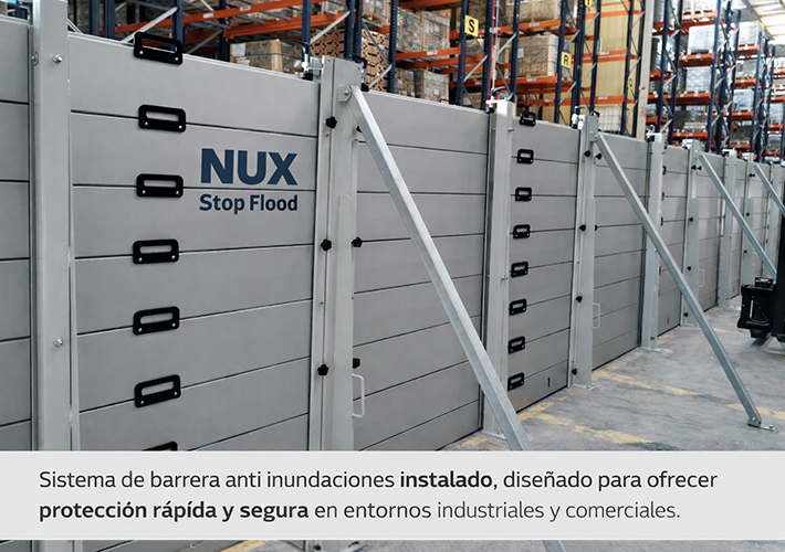 foto Barreras Nux impulsa la protección industrial frente a inundaciones con soluciones modulares de fabricación nacional