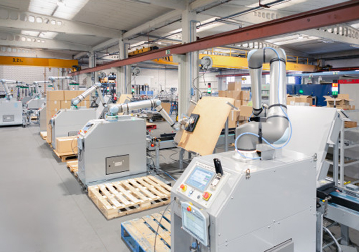 foto Xolertic crea una arquitectura de paletizado con cobots UR20 que se adapta a más de 600 productos.