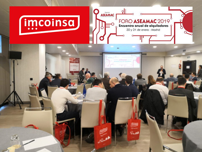 Foto IMCOINSA PARTICIPA EN EL ENCUENTRO ANUAL DE ALQUILADORES 
ASEAMAC 2019