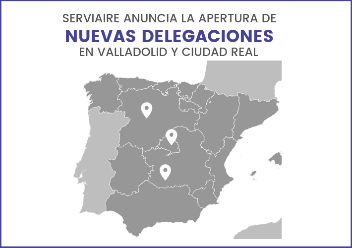 foto noticia SERVIAIRE anuncia la apertura de nuevas delegaciones.
