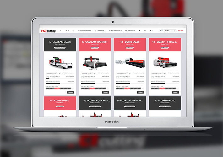 Foto TCI Manager, el software inteligente para la gestión de la producción  de TCI Cutting, pieza clave en el sector de transformación de chapa en su camino hacia la Smart Factory