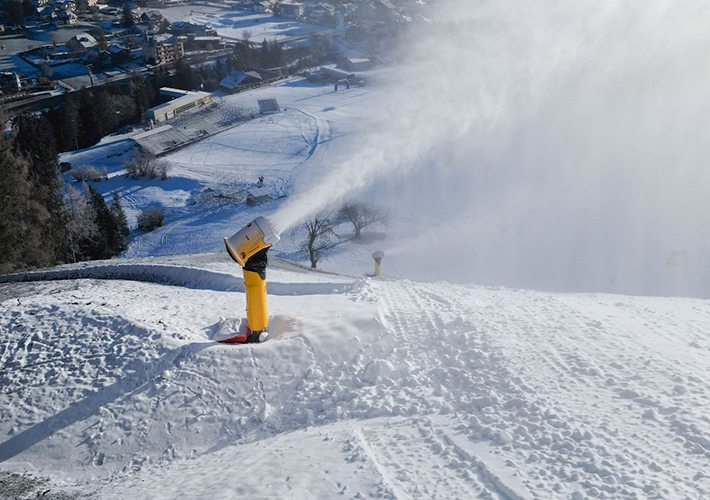 Foto La tecnología de ABB ayuda a optimizar la eficiencia de la fabricación de nieve para la pista de esquí de la Copa del Mundo.