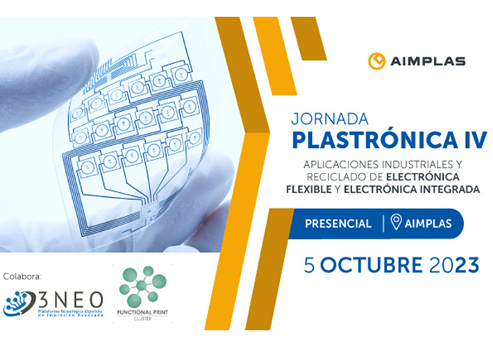 foto AIMPLAS organiza su cuarta jornada de Plastrónica para abordar sus aplicaciones y fin de vida.