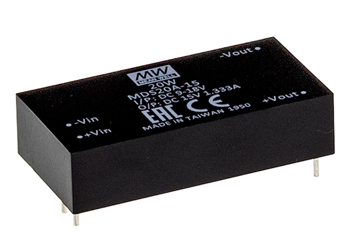 foto noticia Convertidores DC-DC de 15 y 20 W para el sector sanitario