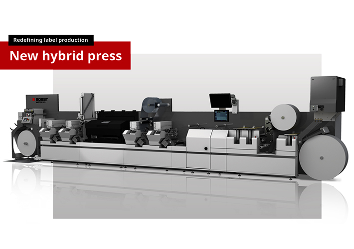 Foto BOBST presenta la nueva impresora híbrida MASTER DM5 en Labelexpo 2019, augurando así una nueva era en la impresión de etiquetas.