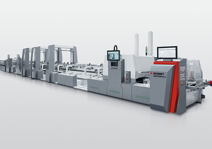 Foto La nueva plegadora-encoladora MASTERFOLD 75/110 de BOBST traspasa los límites de la productividad con un nuevo aspecto renovado.