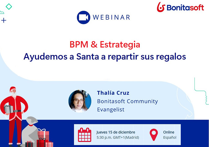 foto noticia Webinar gratuito de Bonitasoft sobre Gestión de Procesos de Negocio (BPM) y estrategia.