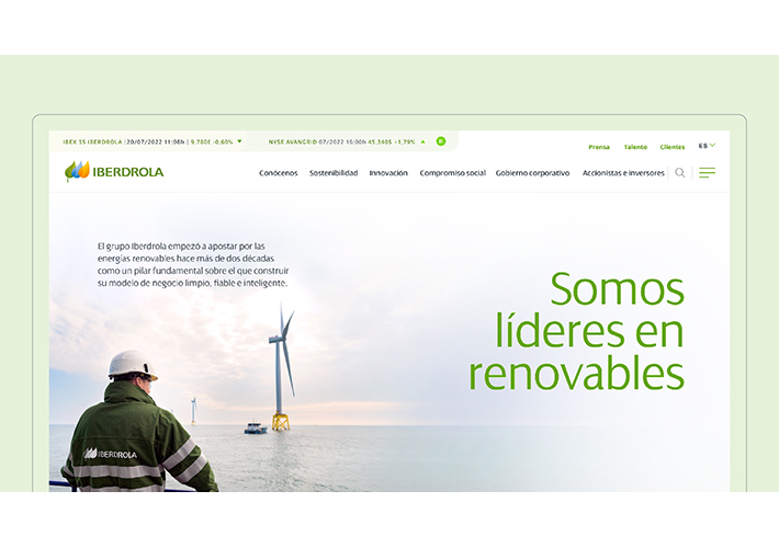 foto noticia Iberdrola lanza su nueva web reforzando su liderazgo global en la transición energética