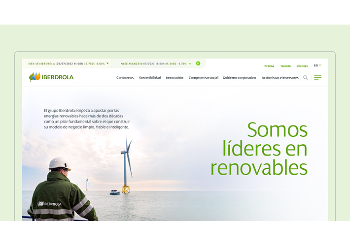 Foto Iberdrola lanza su nueva web reforzando su liderazgo global en la transición energética