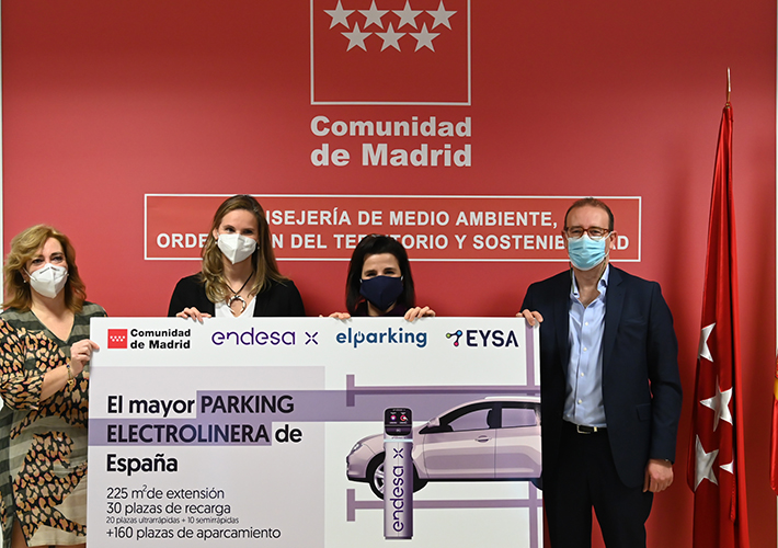 foto noticia ENDESA X y EYSA SE ALÍAN PARA CONSTRUIR LA MAYOR ELECTROLINERA DE ESPAÑA EN UN APARCAMIENTO DE LA COMUNIDAD DE MADRID.