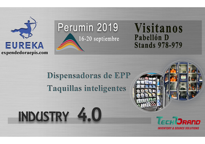 foto noticia Del 16 al 20 de septiembre. Pabellón D. Stands 978-979. Eureka en Perumin 2019
