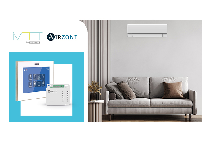 foto Airzone y Fermax unen sus tecnologías para controlar el aire acondicionado desde la pantalla del videoportero.